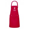 Avental de Trabalho Victoria Vynn Vermelho