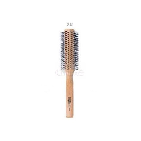 Escova Circular de Madeira com cerdas de nylon com bola 23mm - Eurostil