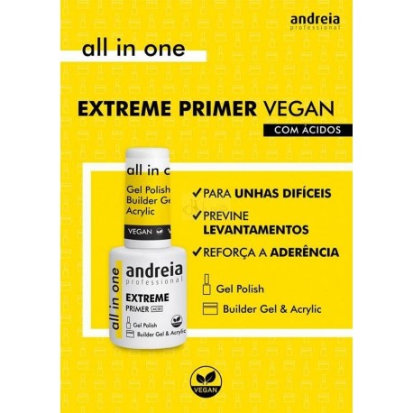 ALL IN ONE  EXTREME PRIMER - Primer com ácidos para unhas difíceis - Andreia Professional