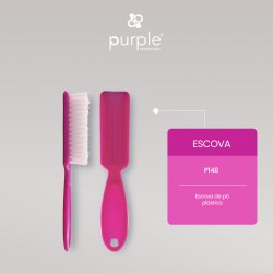 Escova Pó Plástico Purple Professional