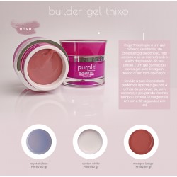 Gel de Construção Bifásico (base e construção) sem limagem – BUILDER GEL THIXO - Purple