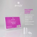 Dual Forms Almond Clear Nail Tips (acrygel e acrílico) - Purple Professional