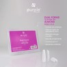 Dual Forms Almond Clear Nail Tips (acrygel e acrílico) - Purple Professional