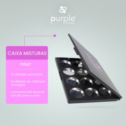 Caixa para Misturas de Cores Nail Art Purple Professional