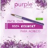 Pincel de Unhas Acrílico Purple Professional