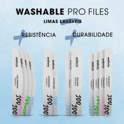 Limas laváveis Japanese Paper com elevada resistência e durabilidade - WASHABLE PRO FILE - Andreia Professional