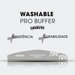 HALFMOON WASHABLE PRO BUFFER Buffer lavável com elevada resistência e durabilidade - Andreia Professional