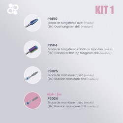 KIT Ponteiras para Broca - Purple Professional