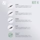 KIT Ponteiras para Broca - Purple Professional