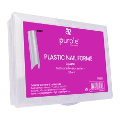Plastic Nail Forms Curvatura C (Extensão de unha) 120 unid. - Purple Professional