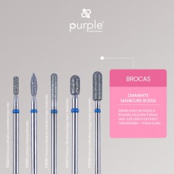 Brocas Diamante Manicure Russa - Purple